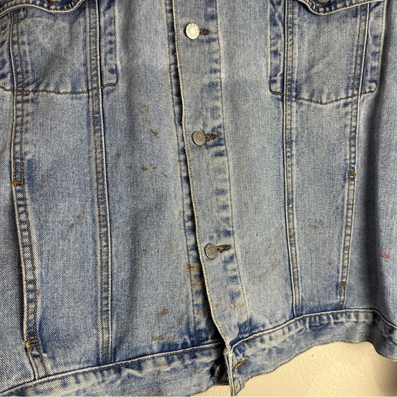 Guess Vintage Denim Jacket American Cut Size XXL - Picture 5 of 11